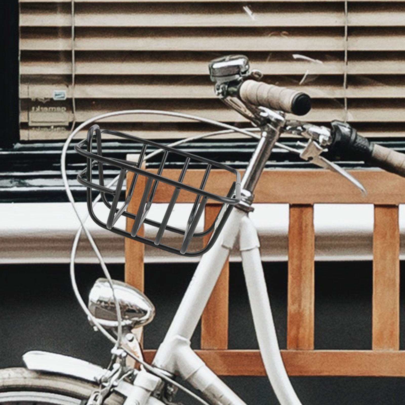 Easy Install Front Bike Basket Universal Stainless Steel Front Bike Basket Bicycle Basket for City Commuter Kids Bike