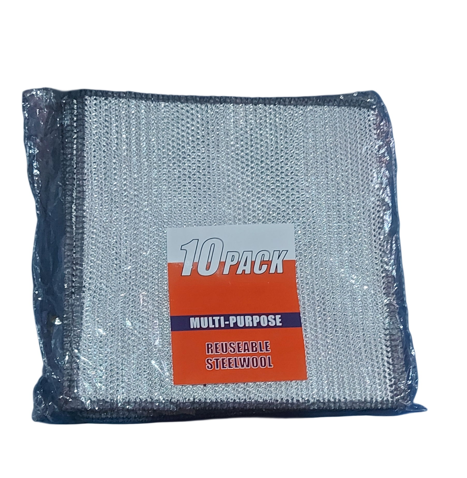 Pack of 10 Multipurpose Wire Dishwashing Rags | Stainless Steel Dish Scrubber