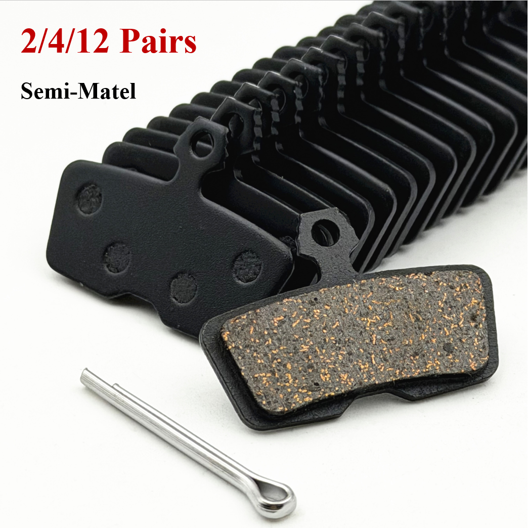 2/4/12 Pairs Bicycle Semi-Metal Disc Brake Pads For Sram Code R RSC (2012+), Guide RE, DB8, G2 RE