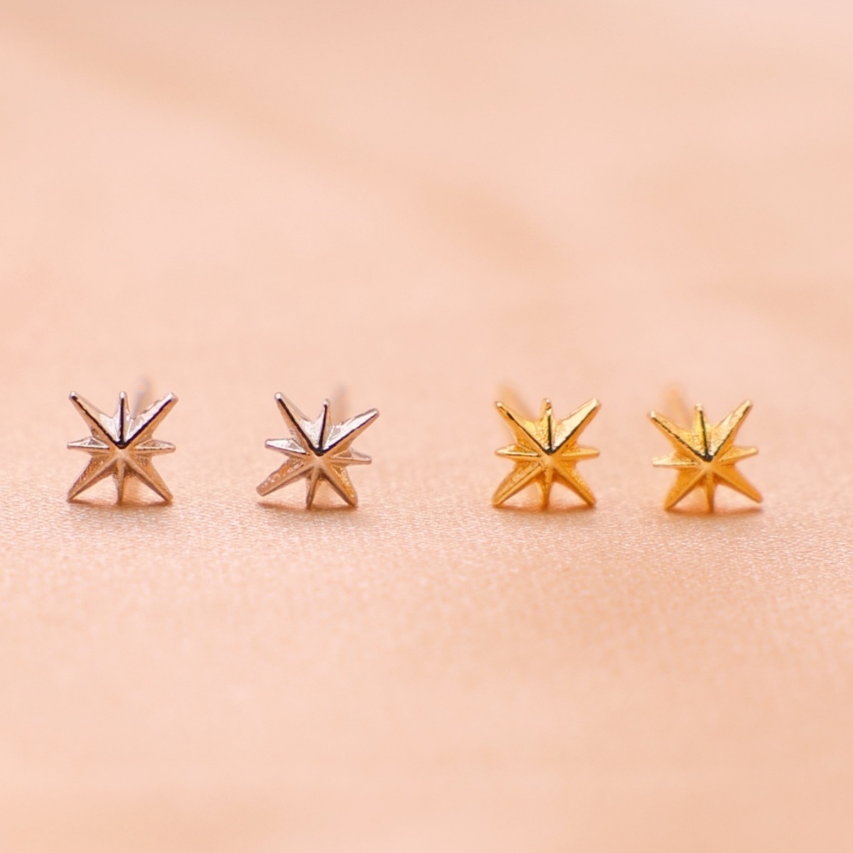 Simple, Fashionable, and Unique Octagonal Star Stud Earrings for Women 2026 Mini Adorable Versatile Stylish Ear Accessories