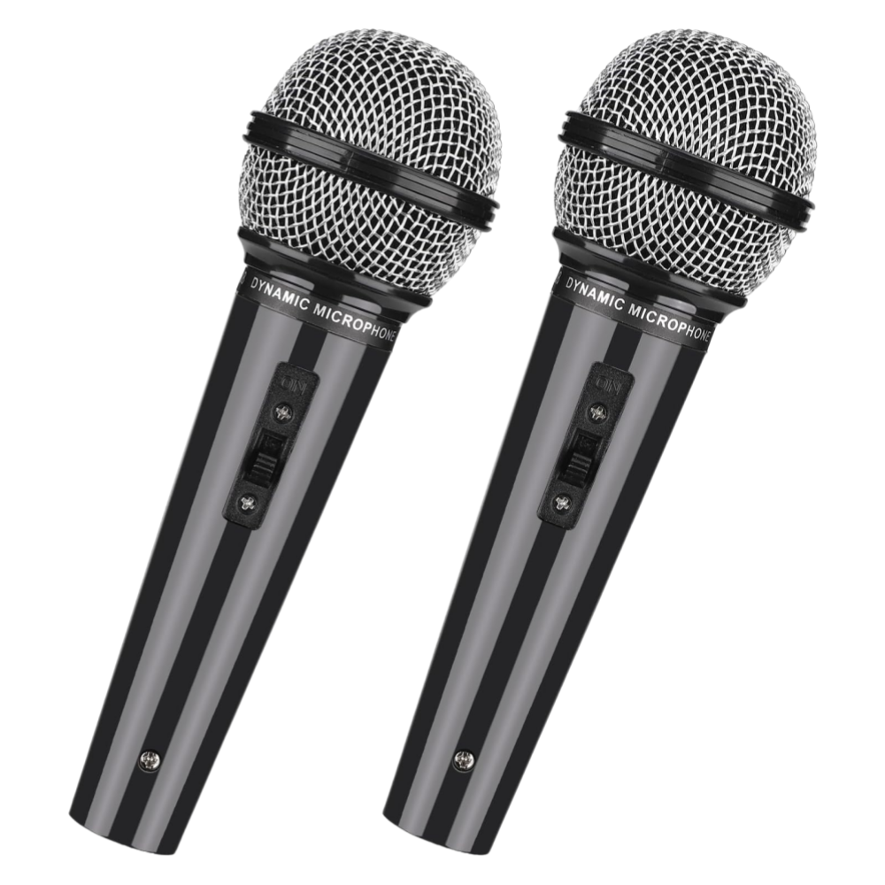1/2pcs Fake Microphone Prop,Plastic Prop Microphone,Fake Pretend Play Mic Toy,Kids Mic Props for Costume Cosplay Party Favors