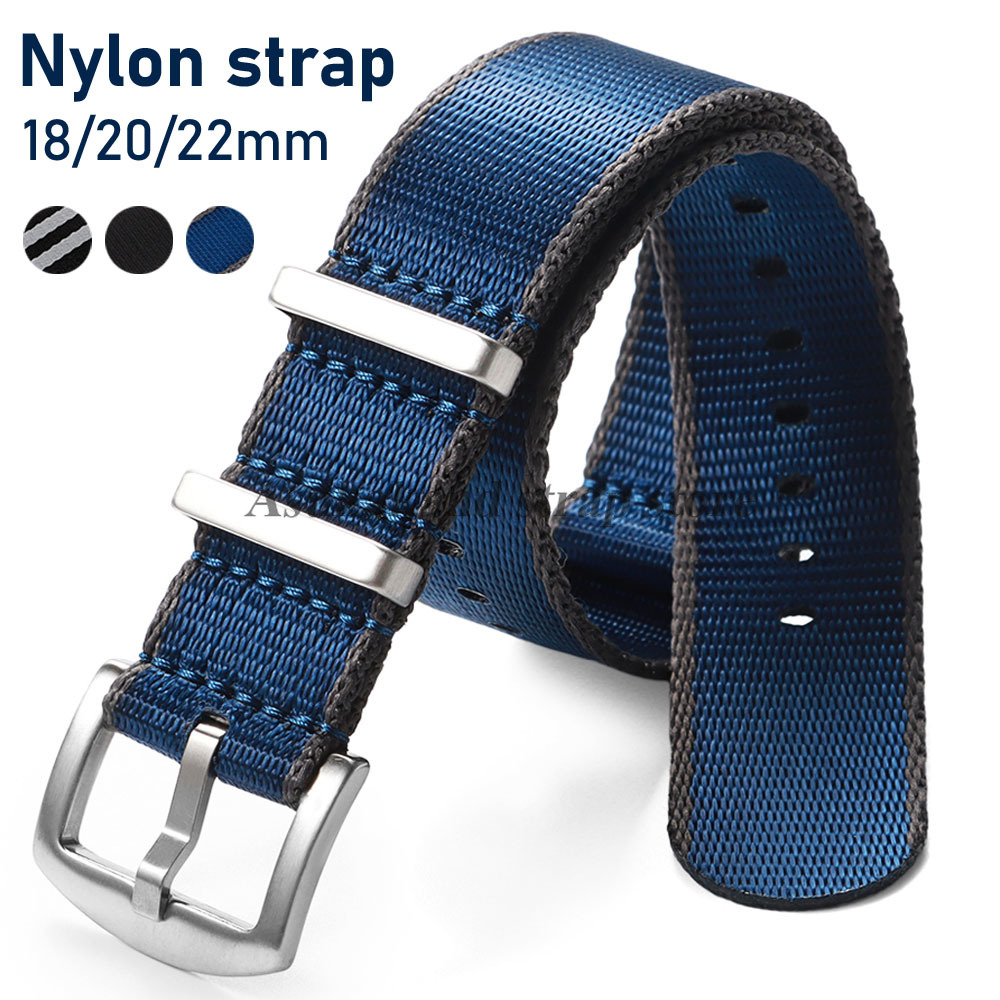 Extended Density Nylon Strap 18mm 20mm 22mm for Watch 7 for Seamaster 007 Bracelet for Band