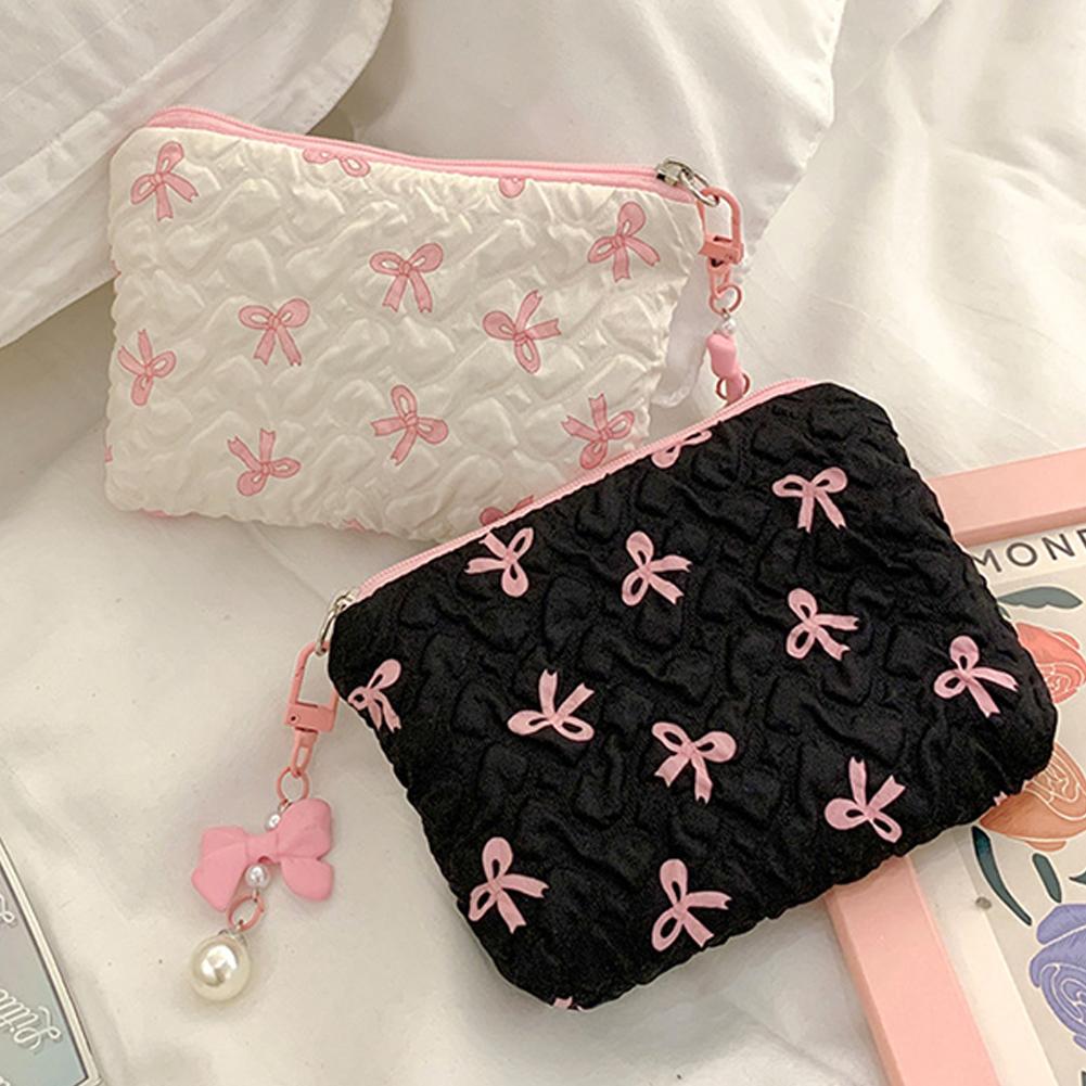 1PC French Modern Girl Art Lipstick Air Cushion Storage Bags Women's Makeup Bag Commuter Handbag Travel Toiletry Bags