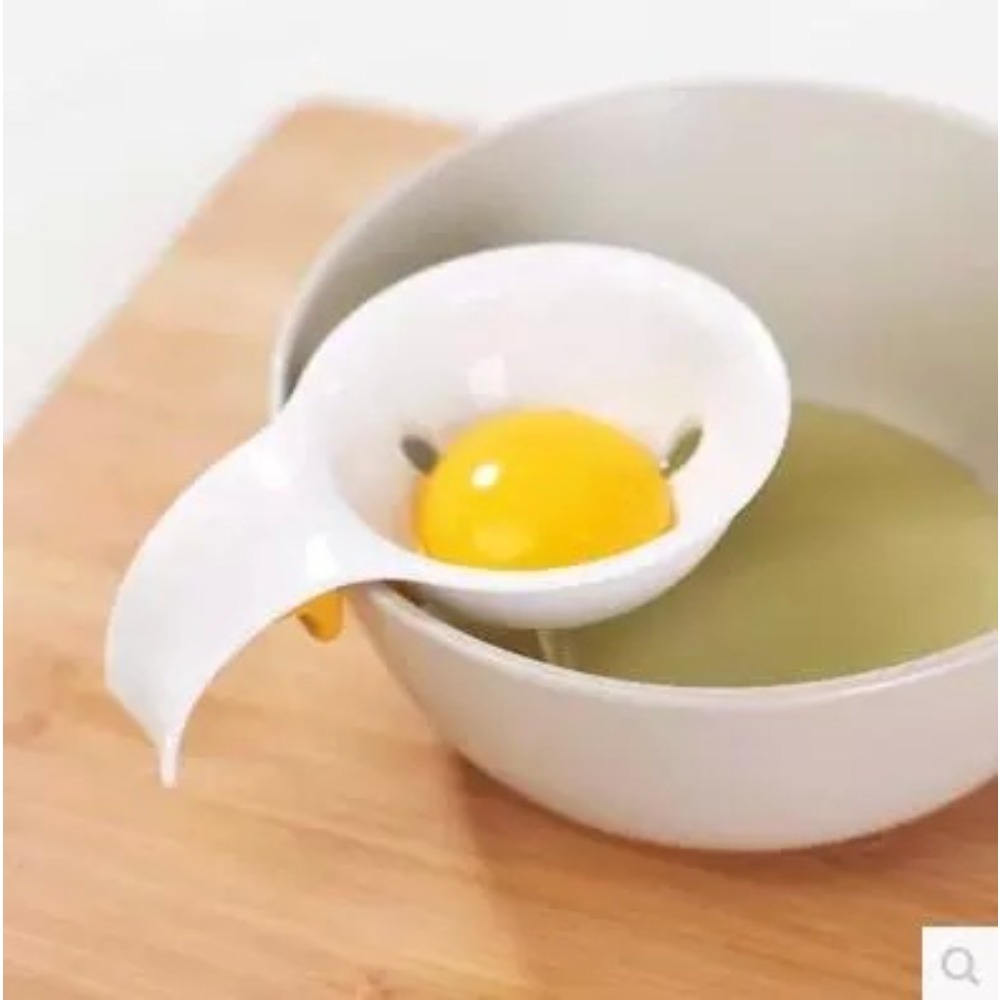 1PC Food Grade Plastic Egg White Separator with Bowl Edge Silicone Buckle for Egg Liquid Manual Egg Filter