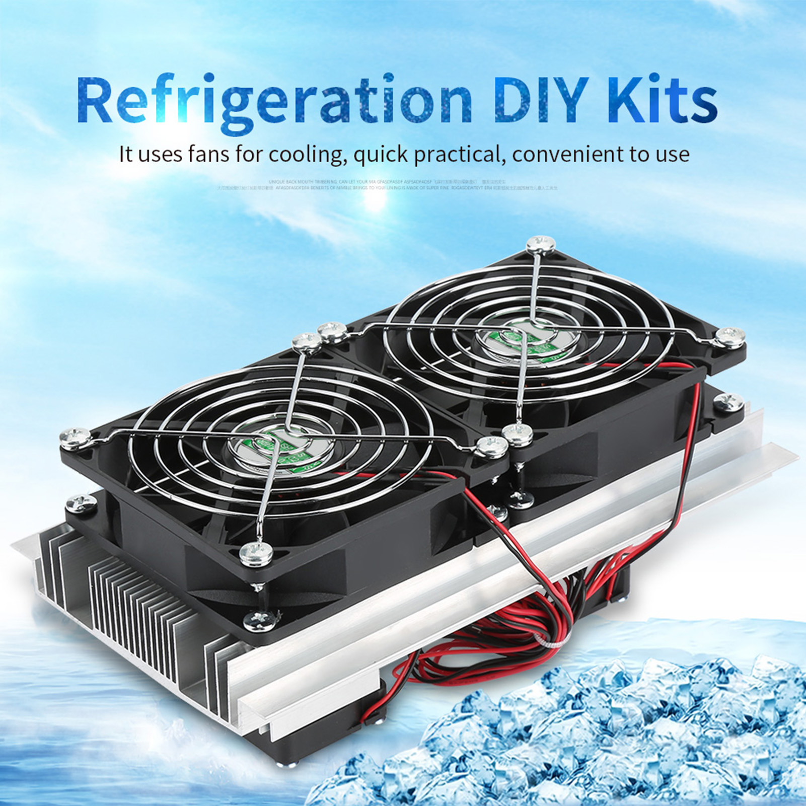 Semiconductor Refrigeration Cooling Device Thermoelectric Cooler 12A 12V DIY Mini Fridge Thermoelectric Cooler