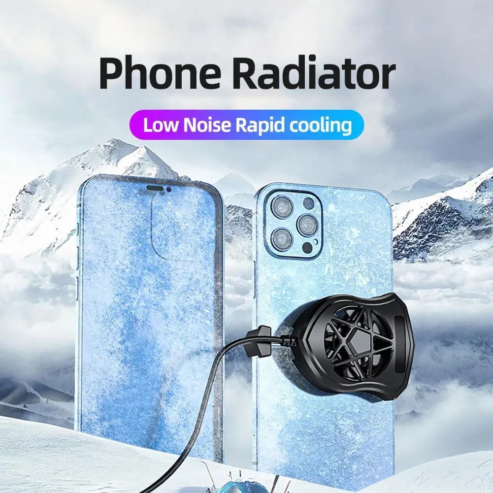 Mobile Phone Cooling Fan Radiator Turbo Game Cooler Cell Phone Cool