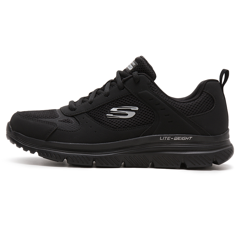 Skechers Men's Sports Shoes, Mesh Breathable Walking Shoes, Outdoor Lightweight, Wear-Resistant, Low-Top Casual Shoes 8790230-Bbk