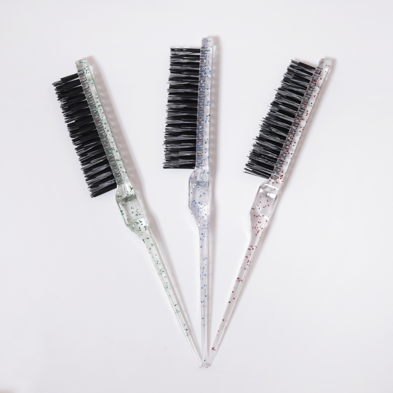 1/2/3 Pcs Tear Hair Brush, Resin Shiny Tear Hair Brush, Mouse Tail Comb Edge Brush, Special for Real Hair
