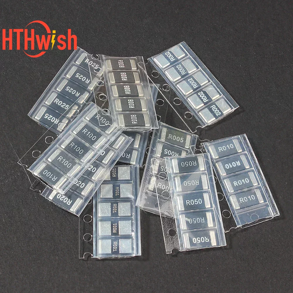 50/200 PCS SMD Resistor Assorted Kit 10 Values 1% Precision Resistor Set 0603 0805 1206 2512 DIY Electronic Components