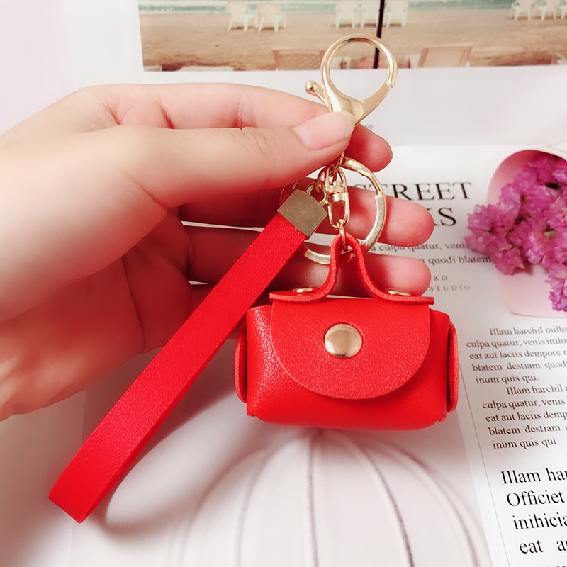 1pc random color Creative Cute Mini Bag Key Chain Men and Women Car Key Chain Lovers Bag Pendant pen gpt