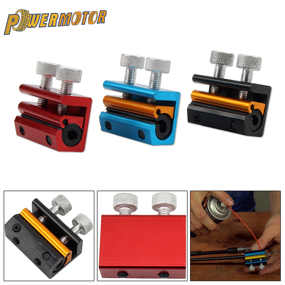 Motorcycle Double Head Oil ClipThrottle Clutch Brake Tool Lube Tool Brakes Aluminum Alloy Scooter Bike ATV Motocross Parts