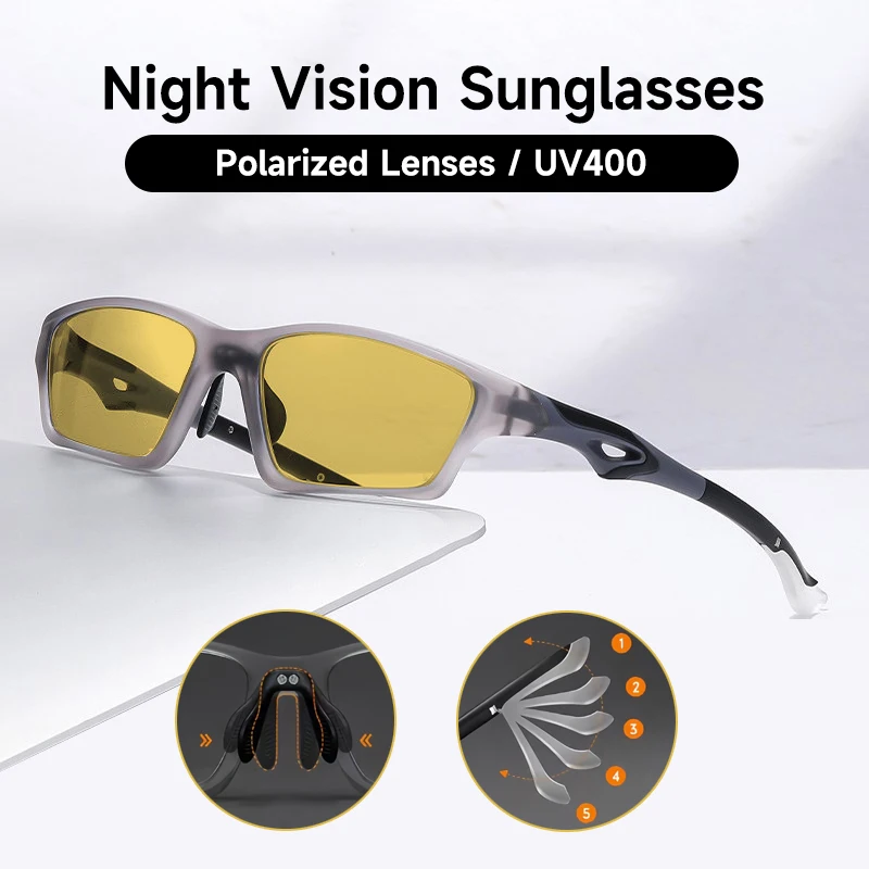 KINGSEVEN TR90 Polarized Sunglasses Women Men Trendy Cycling Glasses UV400 Anti-glare Outdoor Eyewear