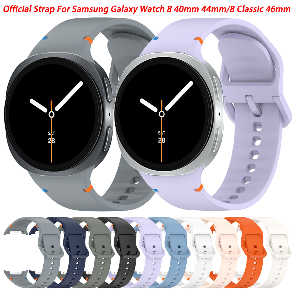 1:1 Original Strap For Samsung Galaxy Watch 8 40mm 44mm Sports Silicone Band Galaxy watch 8 classic 46mm Quick Release Bracelet
