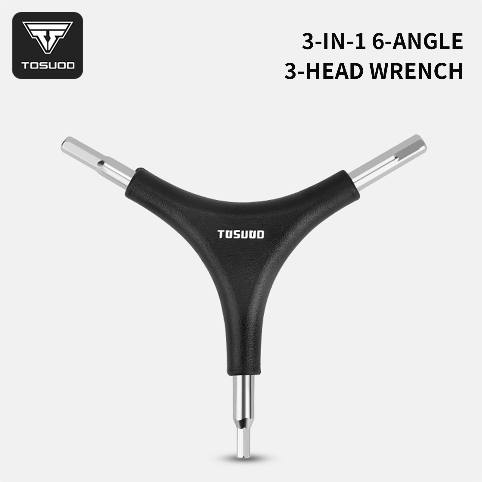 TOSUOD 3-In-1 External Hexagon Wrench Bicycle Repair Y-shaped Wrench Portable Cycling Maintenance Tool Bike Accessories
