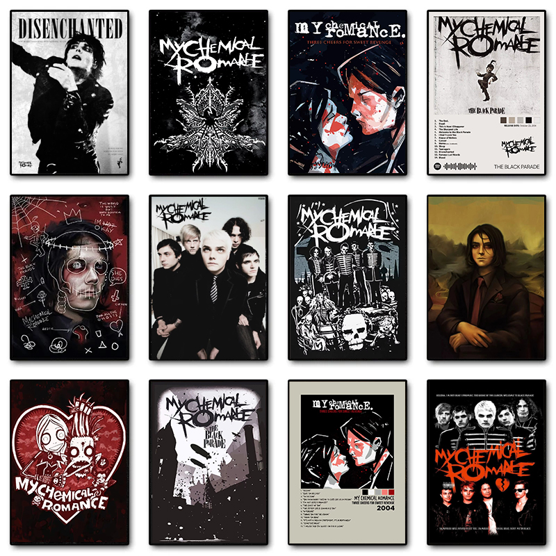 Korean Pop Band Minimal Music Album Covers Poster Canvas Printing Prints Wall Art Picture for Living Room Decor Fans
