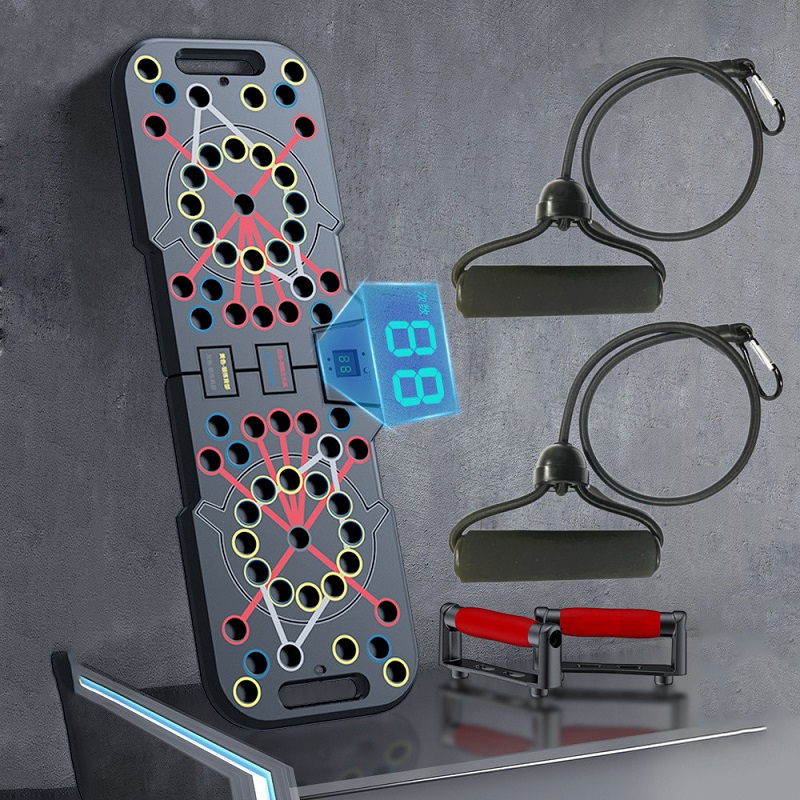 Multifunctional Counting Push Up Board Home Chest Muscle Exercise Training Indoor Electronic Fitness Support Push-up Rock Stands