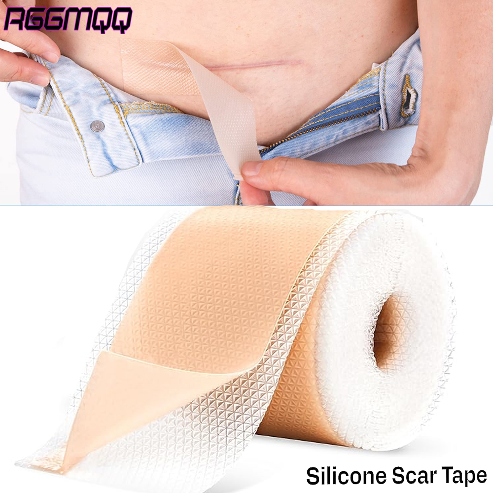 1Roll Silicone Scar Tape for Surgical Scars - Extra Long Silicone Scar Tape for C-Section,Tummy Tuck,Keloid-Reusable Tape Strips