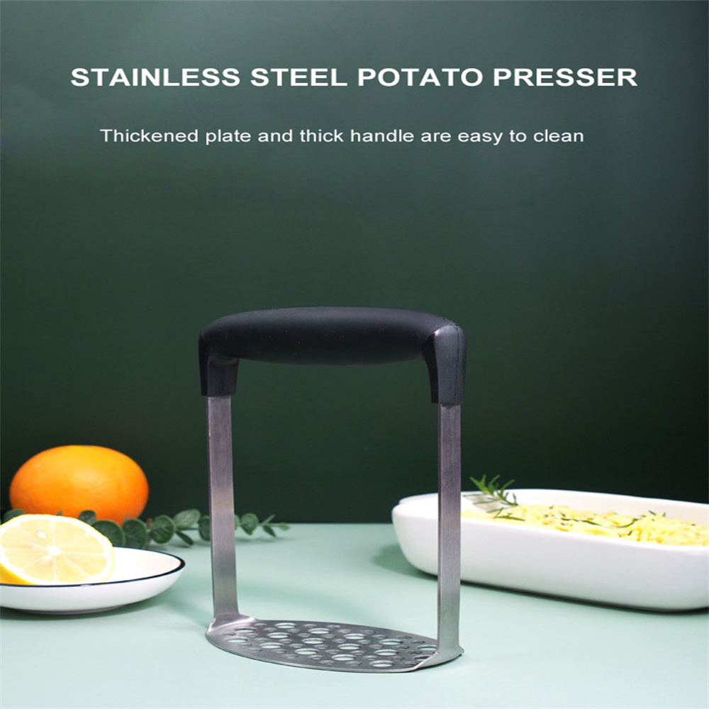 Stainless Steel Potato Masher Vegetable Crusher Kitchen Gadget Stainless Steel Masher Multifunctional Specialized Mud Pressing