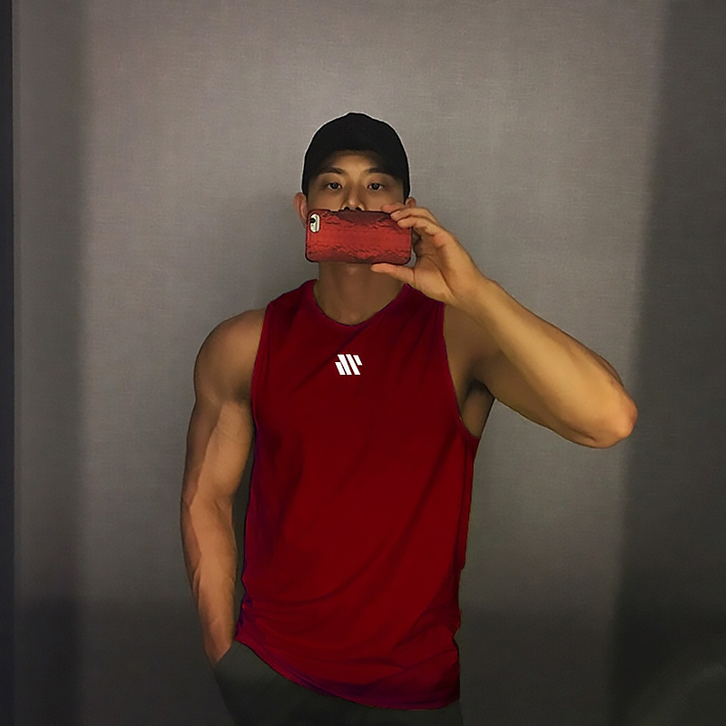Men's Summer New Fitness Tank Top Gym Workout Sleeveless Shirt Running Apparel Stringer Single Shirt Summer Casual Vest