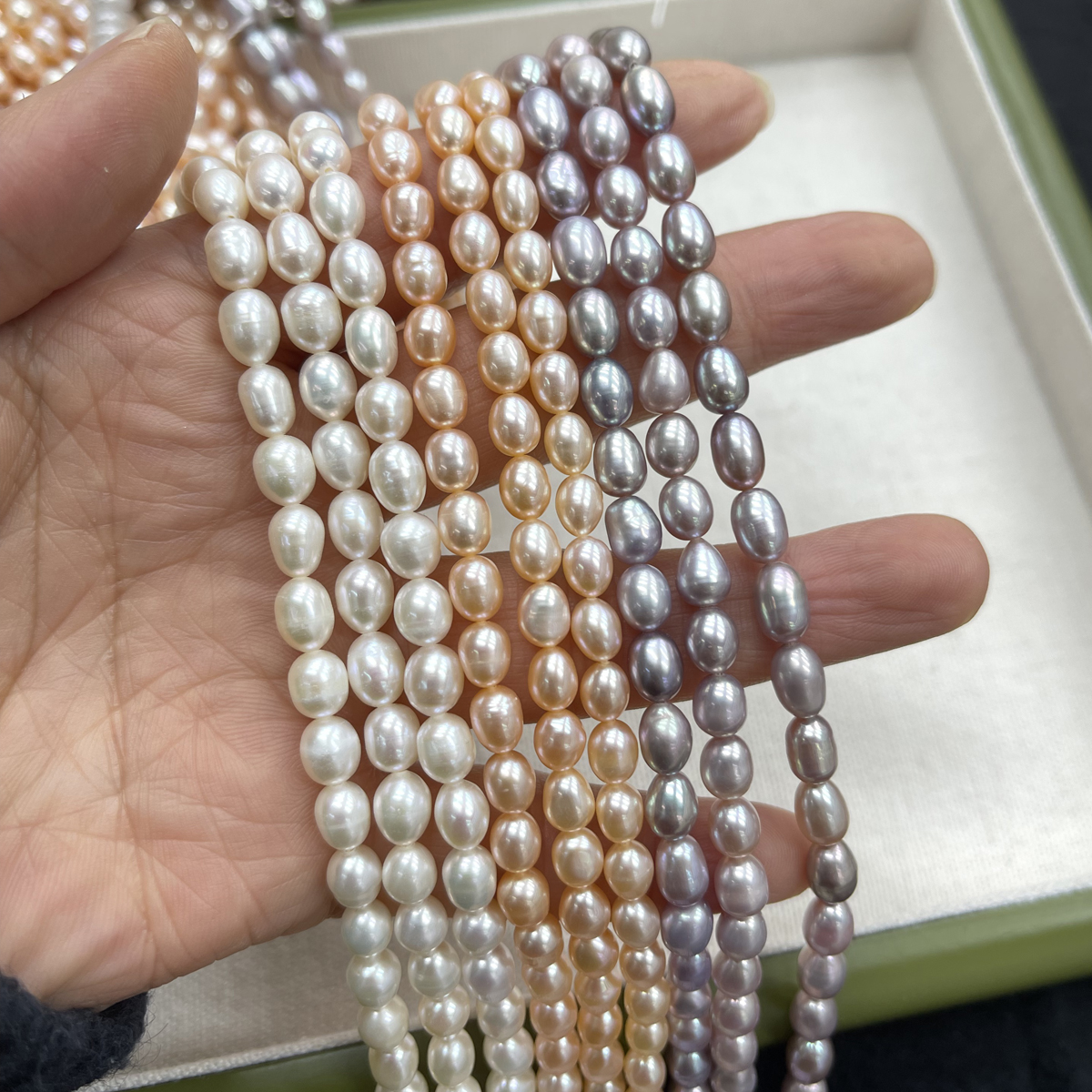AAAA 5-6mm High-Quality Natural Freshwater Pearls Near-Round Semi-Finished Beads for Jewellery Making DIY Necklace Accessories