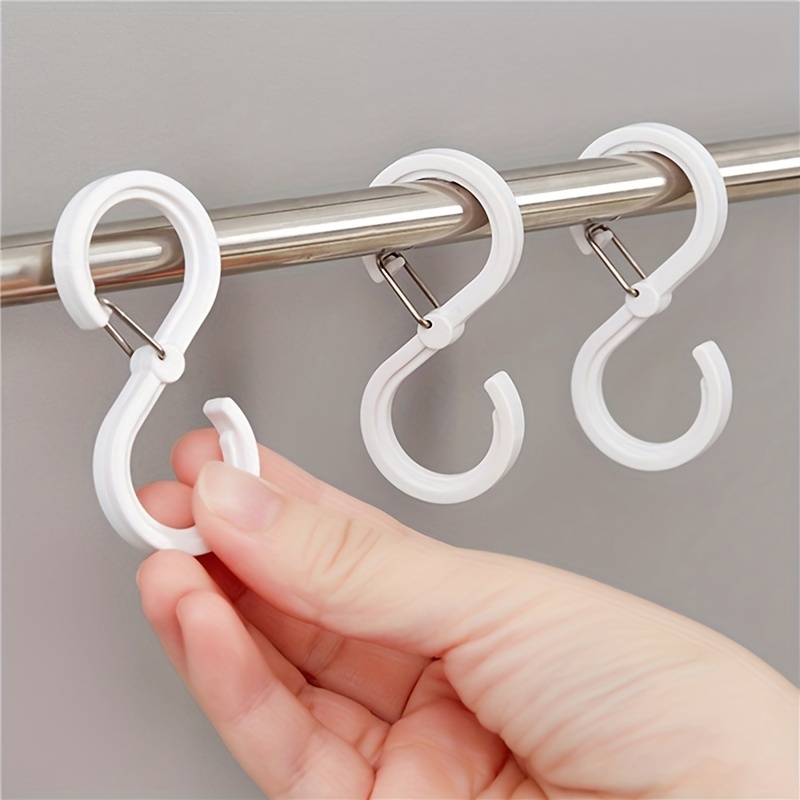 8 Stylish and Durable S-Shaped Hanger Hooks for Hotels - Corrosion and Rust Resistant - 2 Colors!