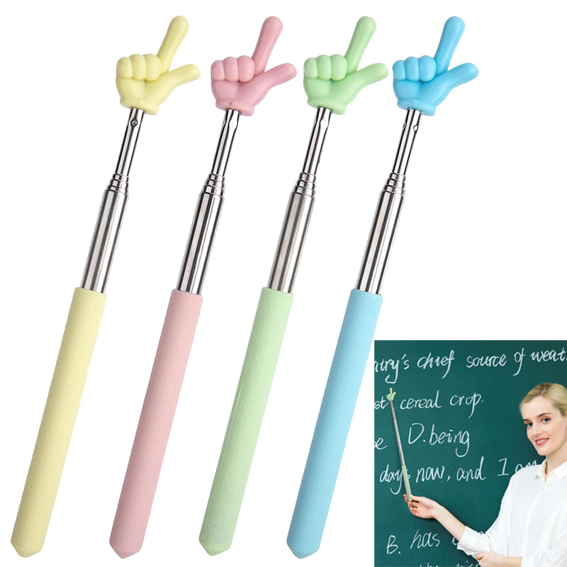 1pc Finger Shape Mini Pointer Stick 21~68cm Retractable Office and Educational Supplies Teaching Tools Student Pointer TMZ