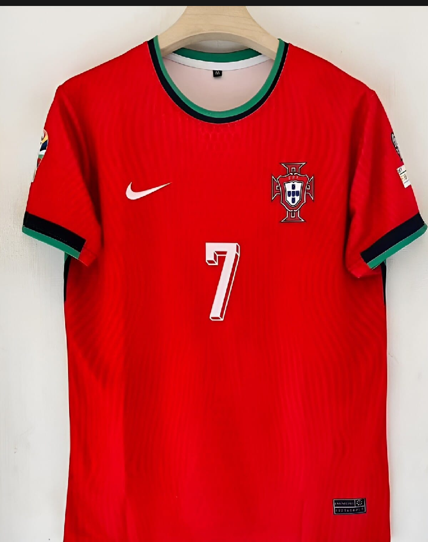 Ronaldo 7 Printed | Portugal | Brazil | Argentina | Home A Grade Football Jersey Set