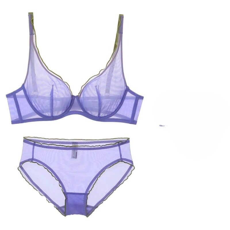 Womens Non Padded Lingerie Set Push Up Bra Full Cup Lightweight Summer Minimizer Bra Ultra Thin Support Bra S-2XL Best Seller