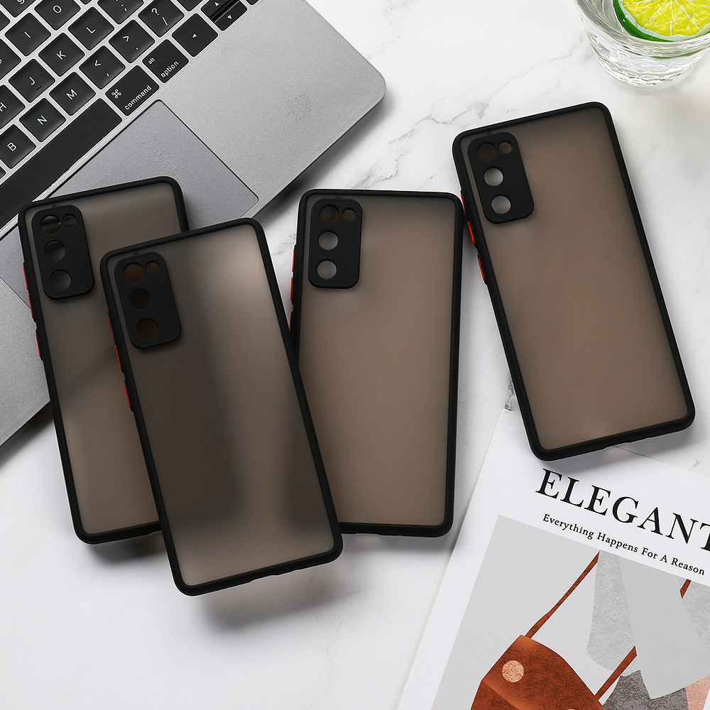 Luxury Hybrid Matte Shockproof Heavy Armor Case For S26 S25 S24 S23 Ultra S26 PlusTransparent Hard Cover Shell
