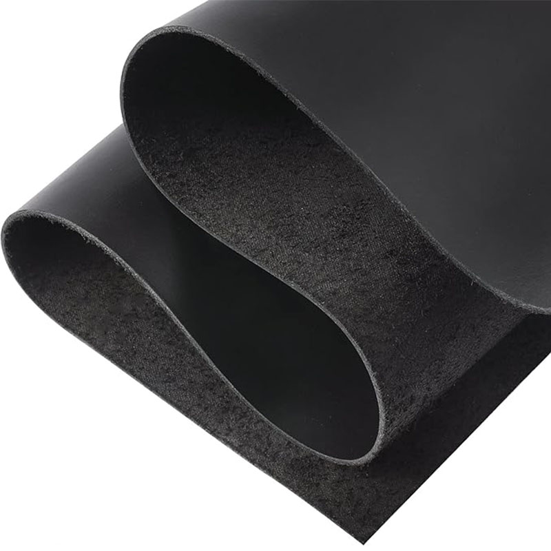 Black matte crazy horse , stiff genuine leather, 2mm thick, for handmade DIY wallets, backpacks, leather goods, crafted f