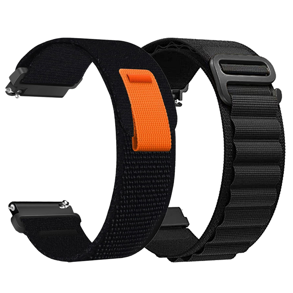 Nylon Band for Watch 7 6 5 4 40mm 44mm Classic/Active/Gear S3 Frontier 20mm 22mm Sport Loop Strap GTS 3 4