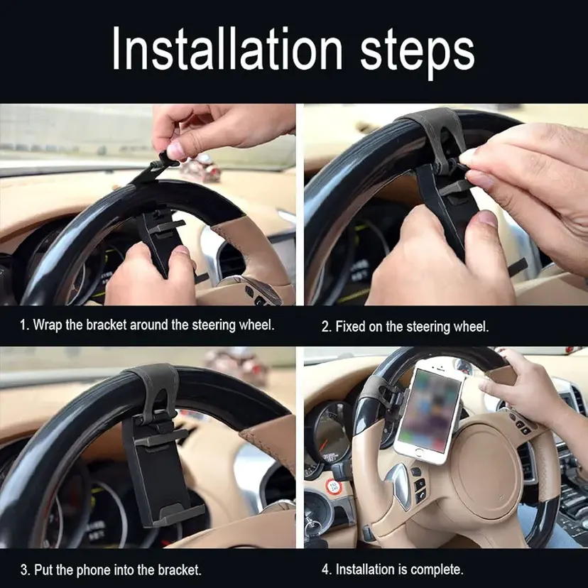 Phone Holder Mobile Holder Used In Car Steering