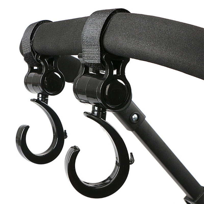2PCS Multi-Purpose Pram Hooks - Baby Stroller Shopping Bag Hangers, Essential Stroller Accessories