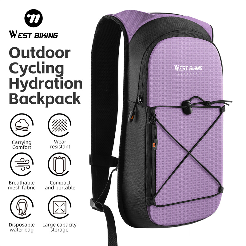 WEST BIKING Lightweight Cycling Backpack 7L Bike Bag Outdoor Running Hiking Climbing Cycling Hydration Backpack Bike Accessories