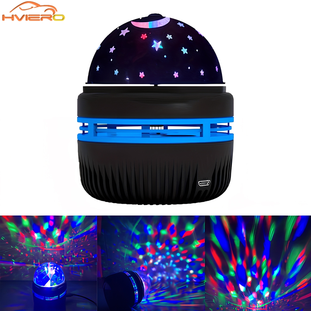 Starry Night Light Projector USB Table Lamps Gaming Room Home Theater Ceiling Wedding Decoration Halloween Rotates Automatically