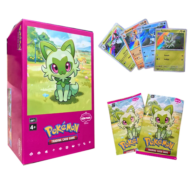 2025New GEM Pack not Original Vol.1 Pokemon Cards English version Trading PTCG Bag Box NO cbb1C Pikachu Card Available