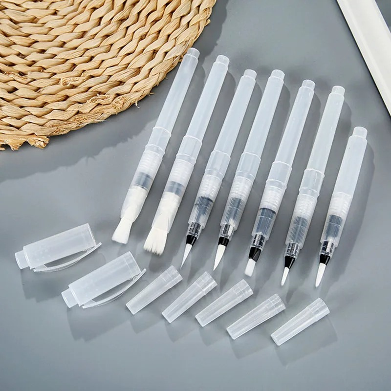 7Pcs Refillable Watercolor Brush Pens - Watercolor Painting Set with Fine Tip, Portable Water Brush Pens for Artists & Beginners pen gpt