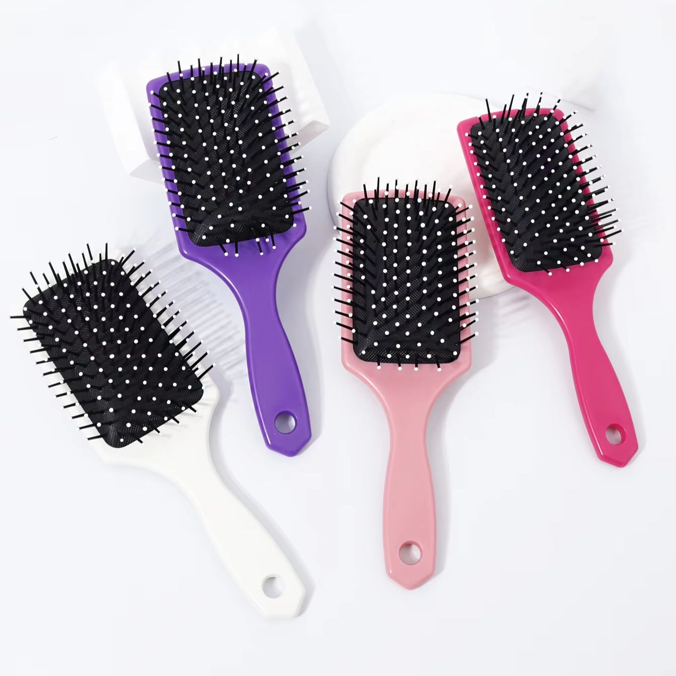 Airbag massage hair brush exfoliating anti-static comb plastic handle Scalp Massager For Hair Accessories