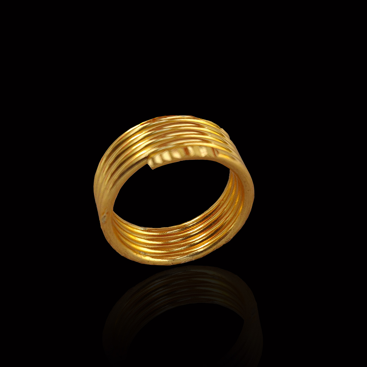 Gold Plated Panchadhatu Plain Authi For Men And Women