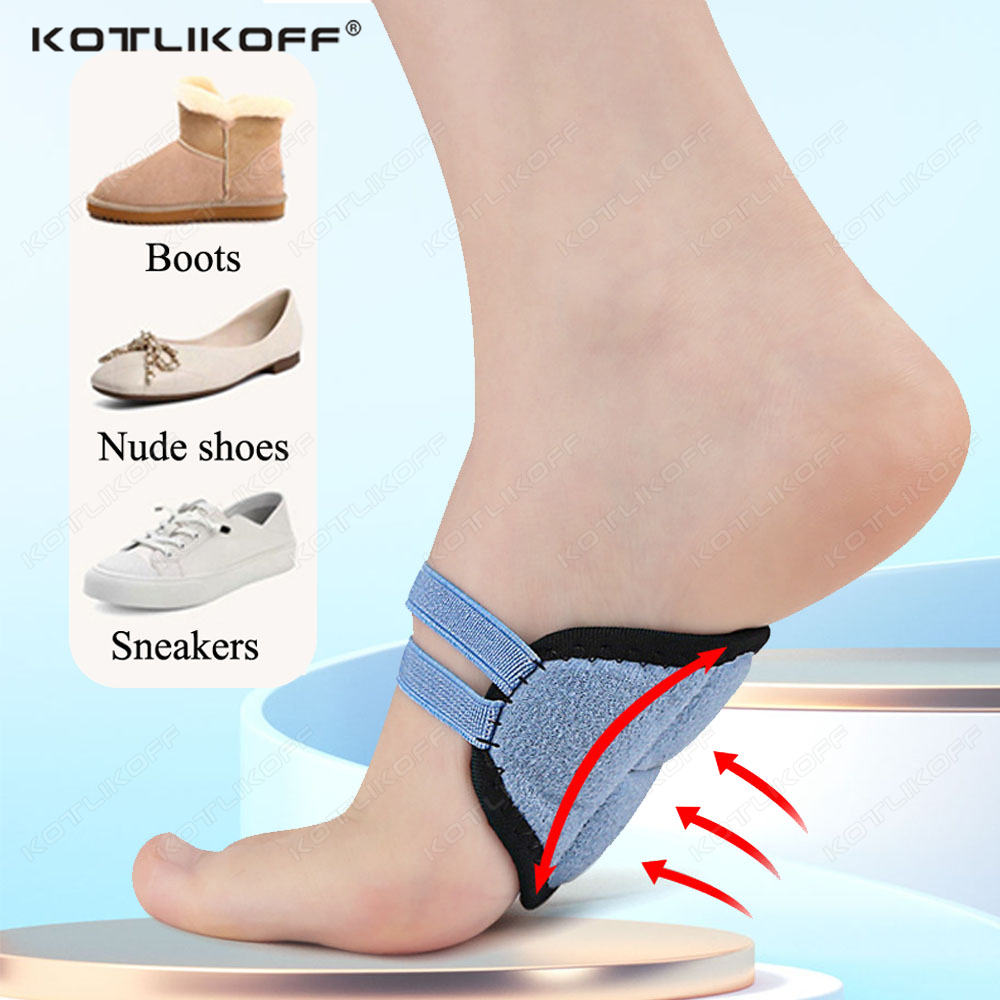 1/2 Pairs of Arch Support Socks Orthopaedic Pain Relief with Bandaged Adjustable Braces Anti-Slip Suitable for Flat Feet