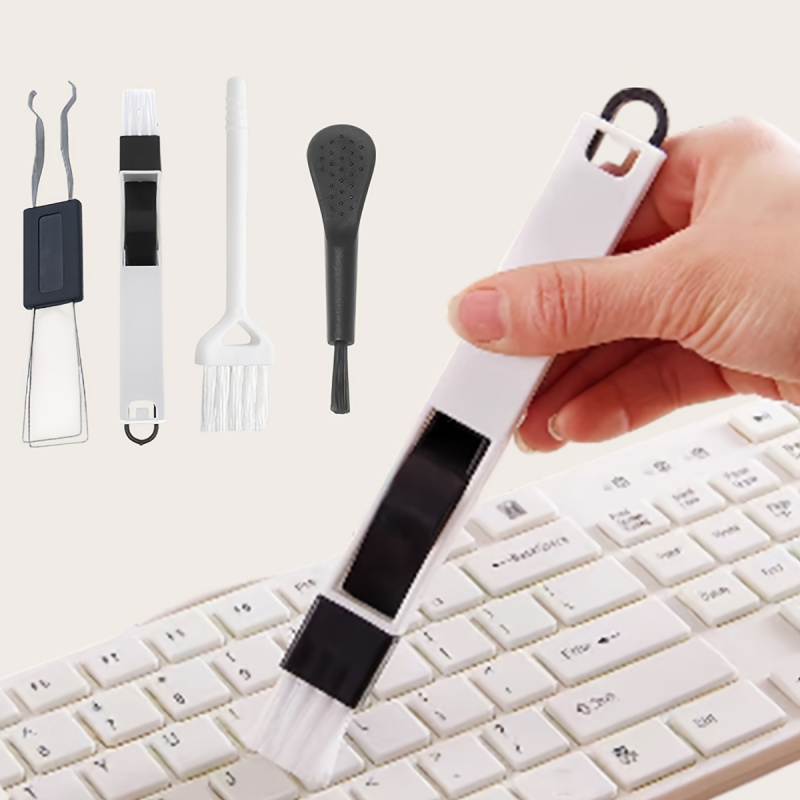 4pcs Keyboard Cleaning Kit with Keycap Puller, Plastic Keycap Remover & Shaft Cleaner for Mechanical Keyboard Maintenance Tools