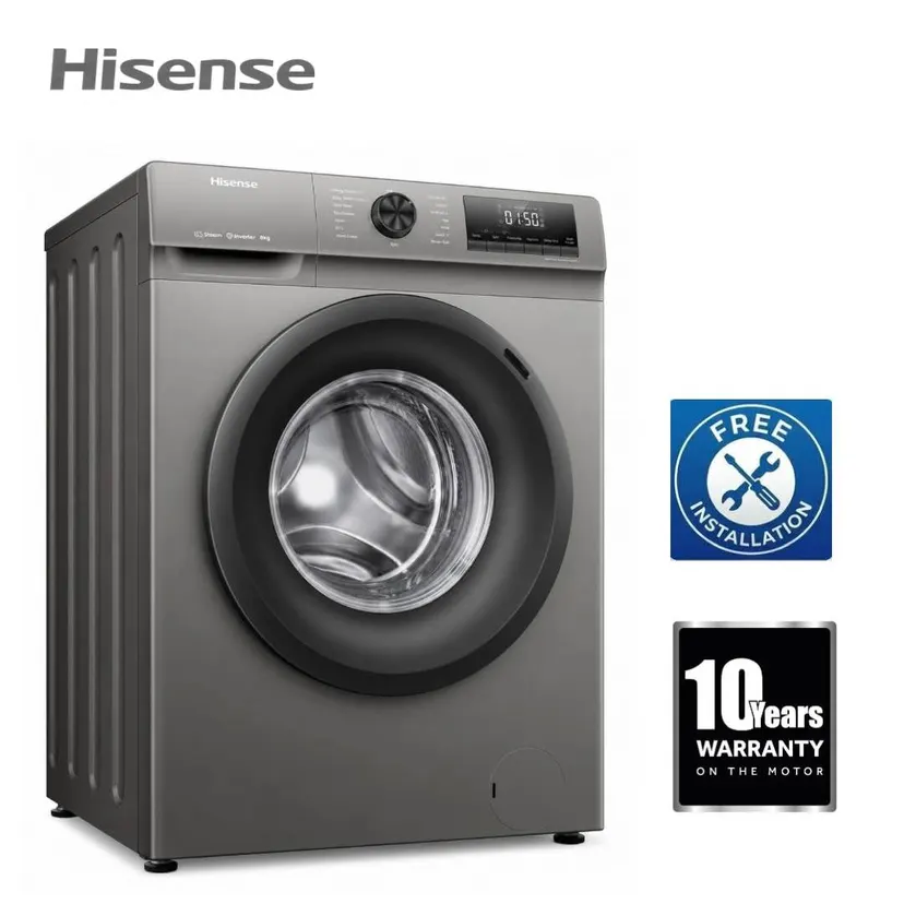 Hisens 10.5 Kg Front Load Washing Machine Inverter WiFi