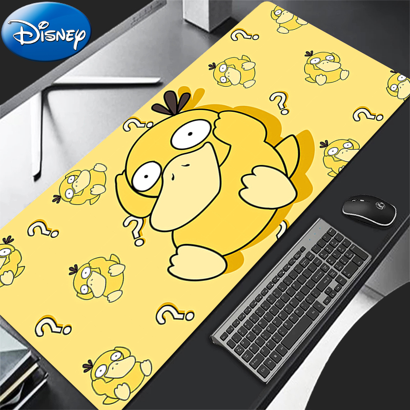 Gaming Mouse Pad P-Pokemon Psyduck 90x40cm Anime PC Computer Gamer Desk Mouse Mat For CS GO Office Laptop Kawaii Mousepad