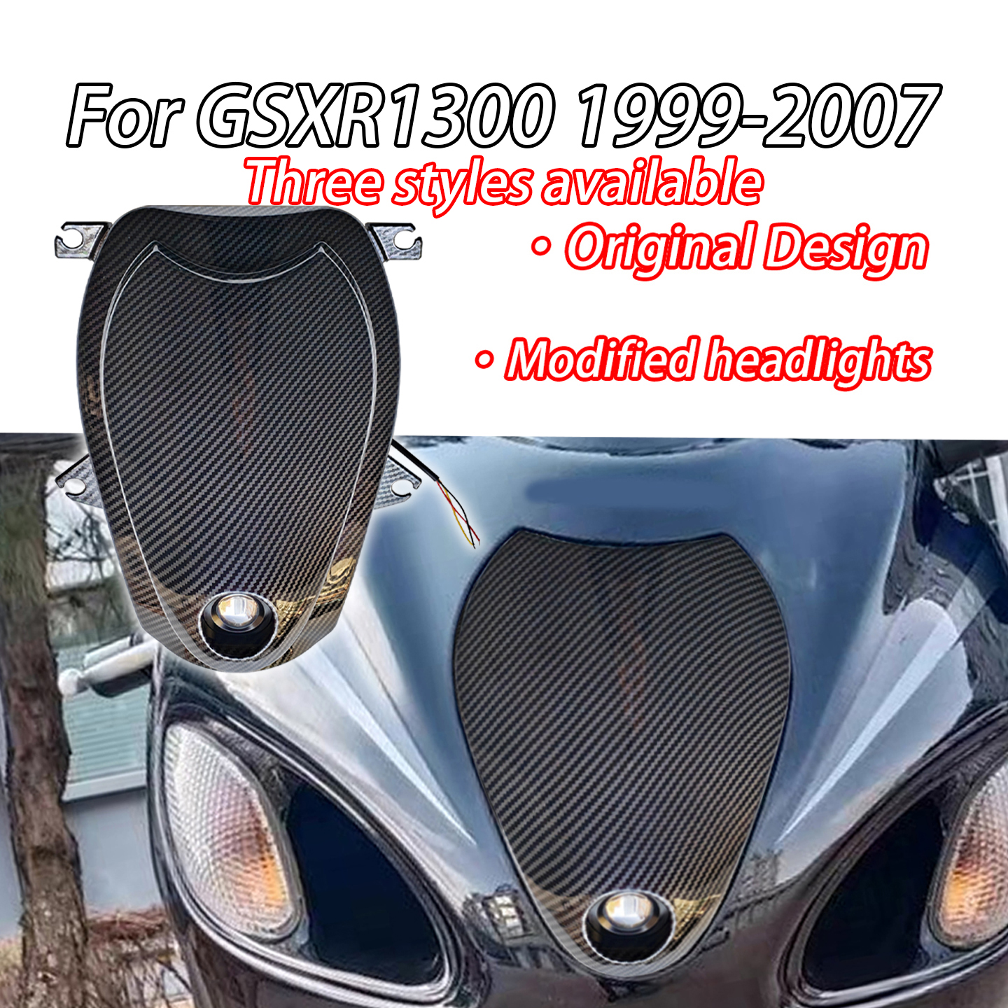 For Suzuki Hayabusa Gen1 GSX1300R GSXR1300 1999-2007 GSX Motorcycle Modification Parts Front Headlight Assembly Headlamp Compone