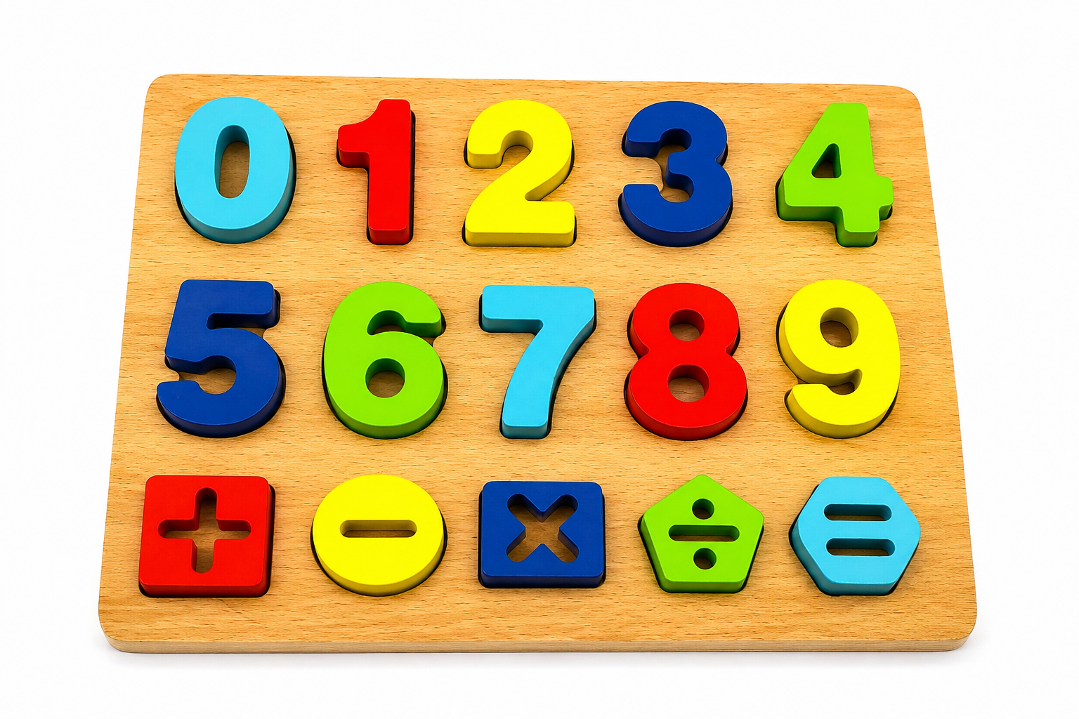 3D Wooden Number Board For Kids Educational kits