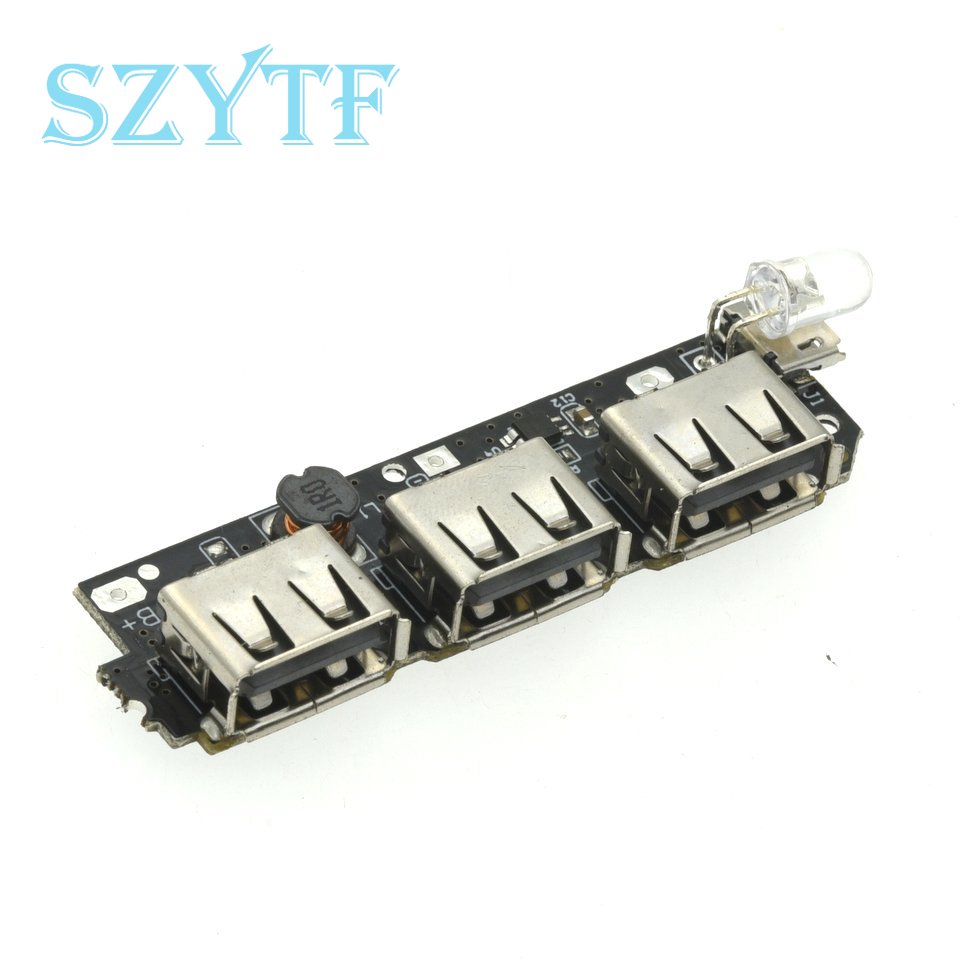 3USB Mobile Power Circuit Board 5V 2.1A Boost Module / DIY Power Bank Circuit / 18650 lithium Battery