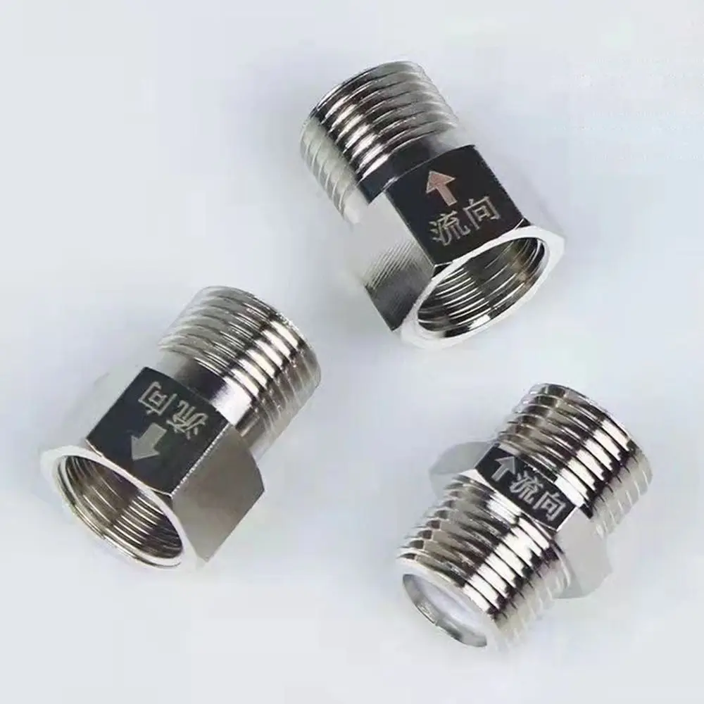 Toilet Check Valve Male Female Thread One-way Valve 1/2" G1/2 20mm 304 stainless steel Check Valve Durable Hardware Accessories