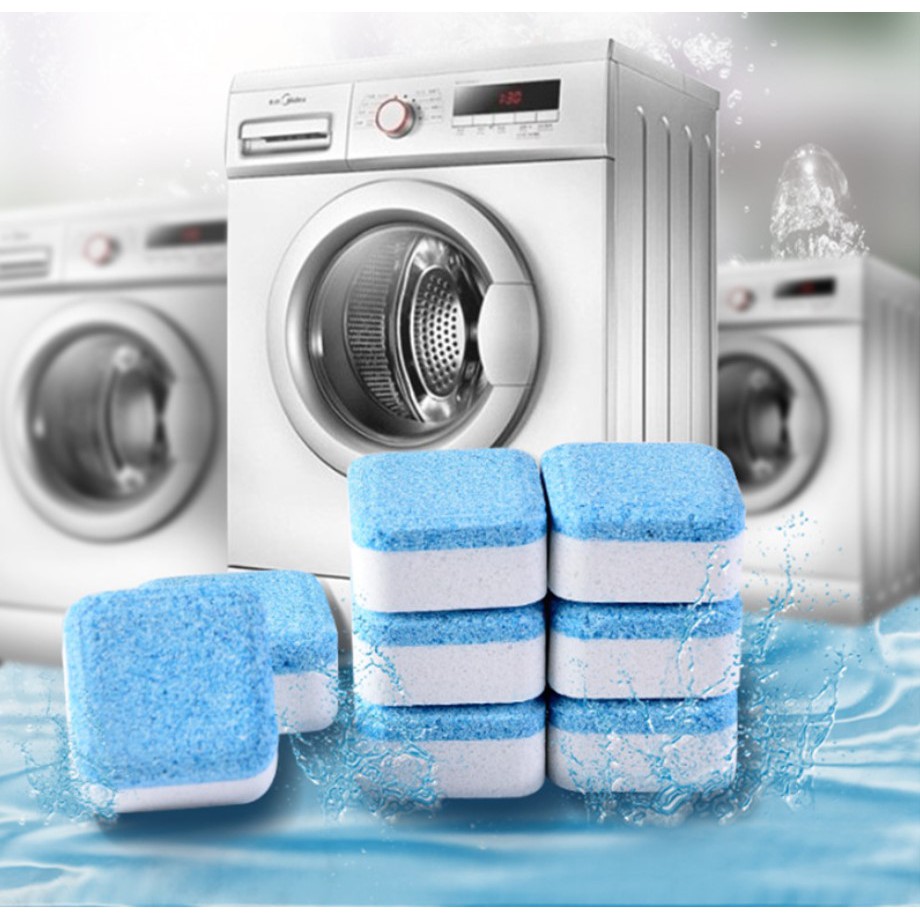 12pcs Washing Machine Cleaner Detergent Effervescent Tablet