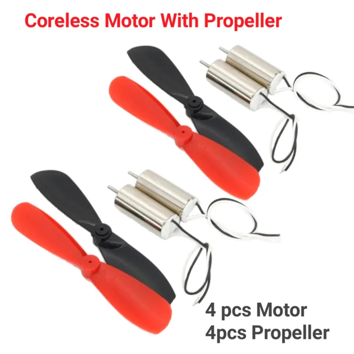 Coreless Motor Propeller 45MM Spare-Part Blades CW CCW Tightly Fitted with 0.8MM Shaft Small Drone Replacement Accessories