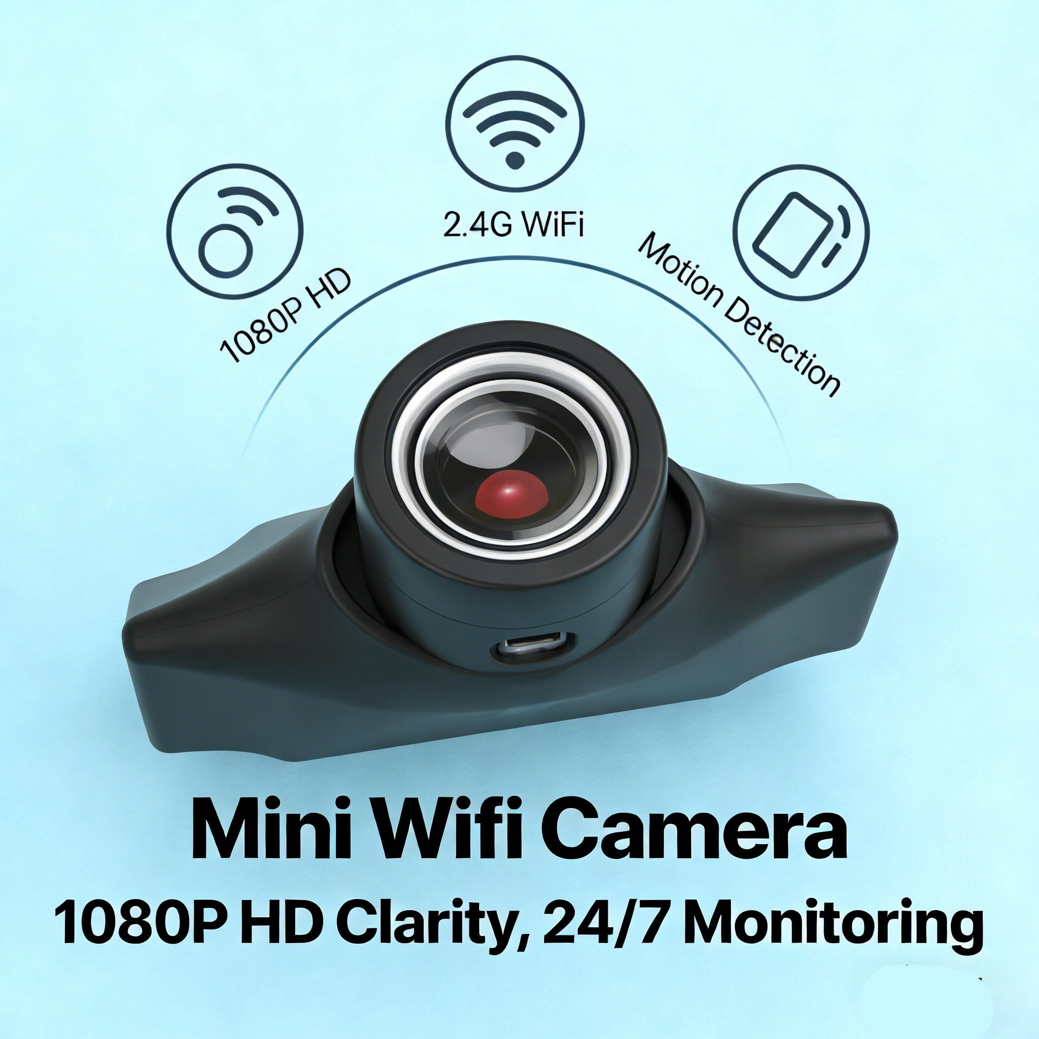 HD DIY 1080P Mini Camera Module WiFi Camera Video Recorder Motion Detection Home Security Surveillance Camcorder Remote View